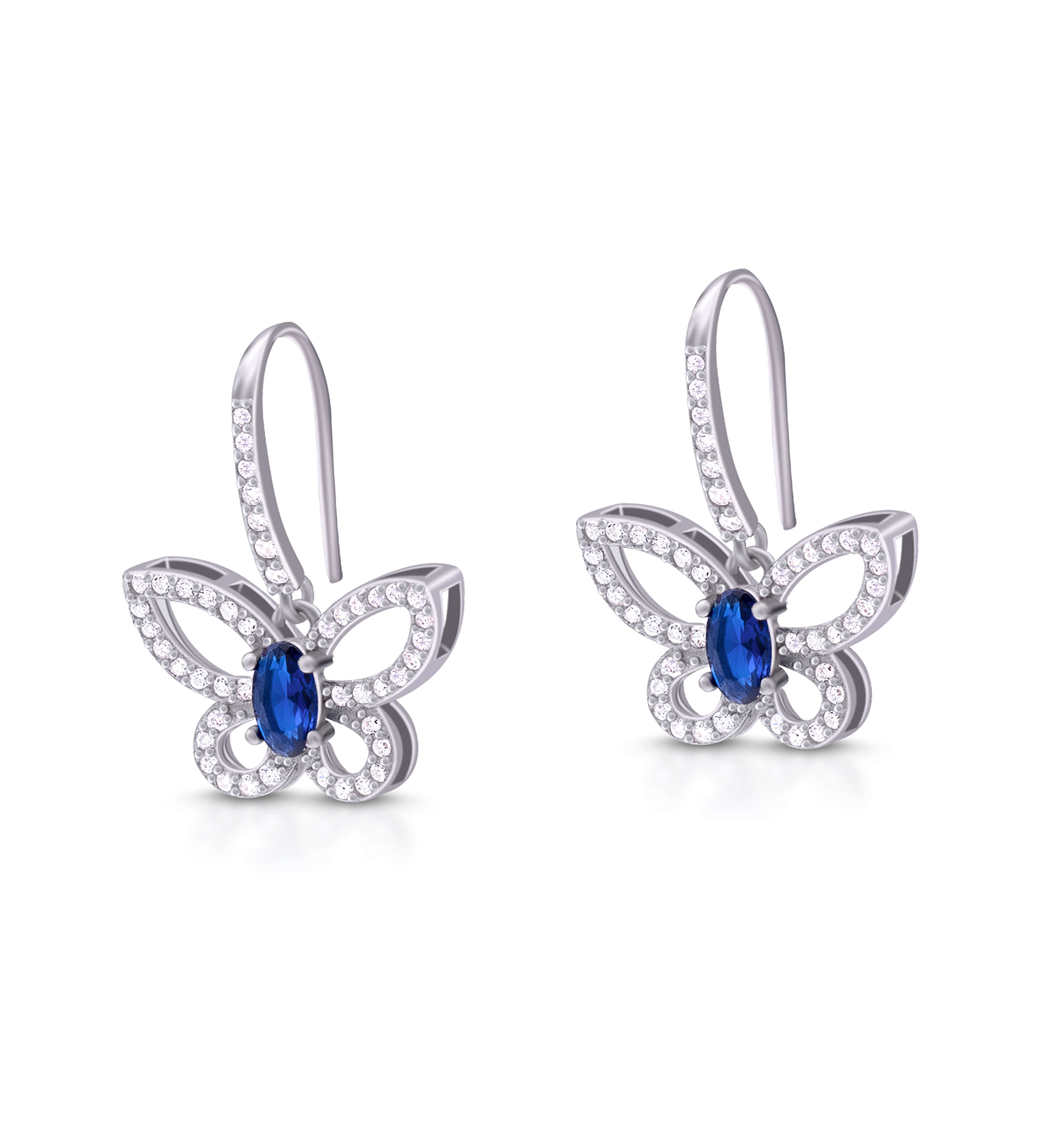 Blue Flutter Earrings