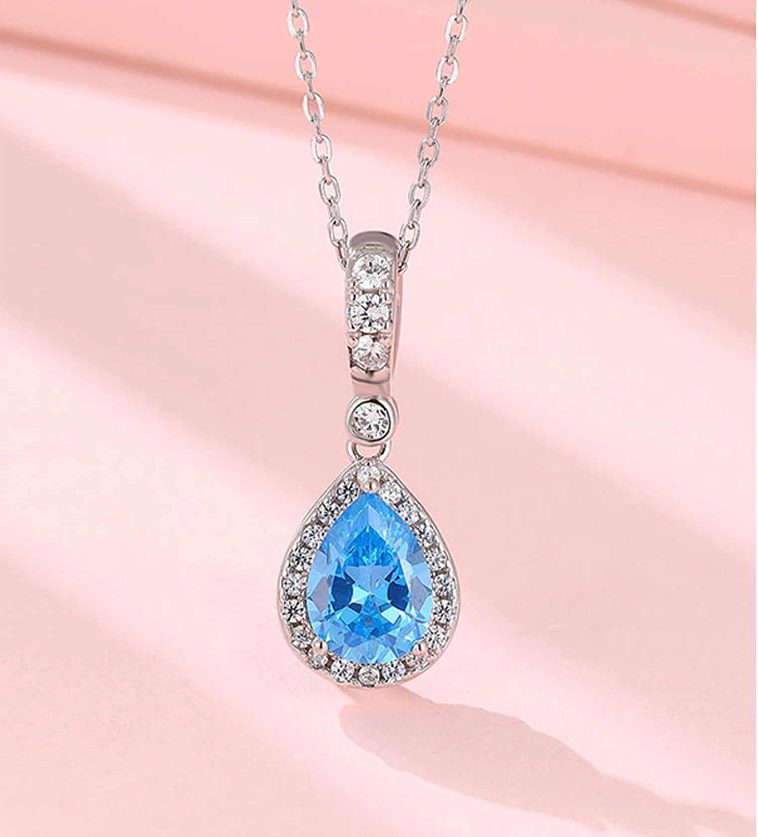 Azure Teardrop Grace Chain
