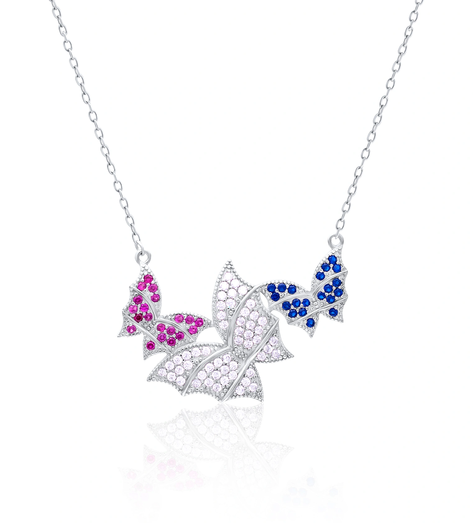 Tri-Butterfly Elegance Chain