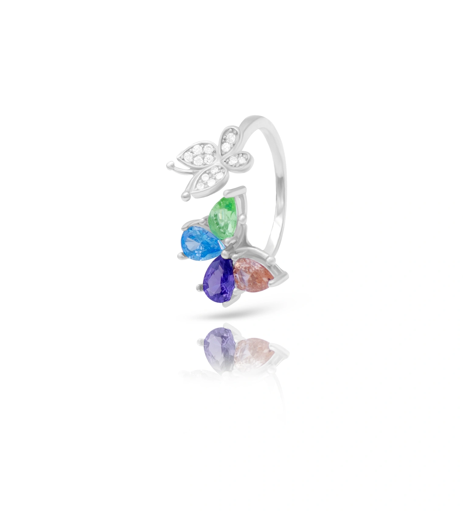 Prism Butterfly Grace Ring