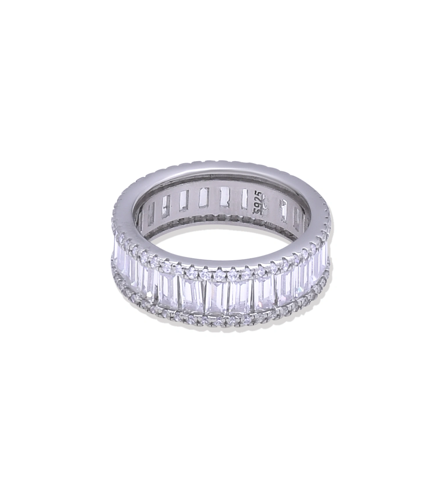 Celeste Baguette Band Ring