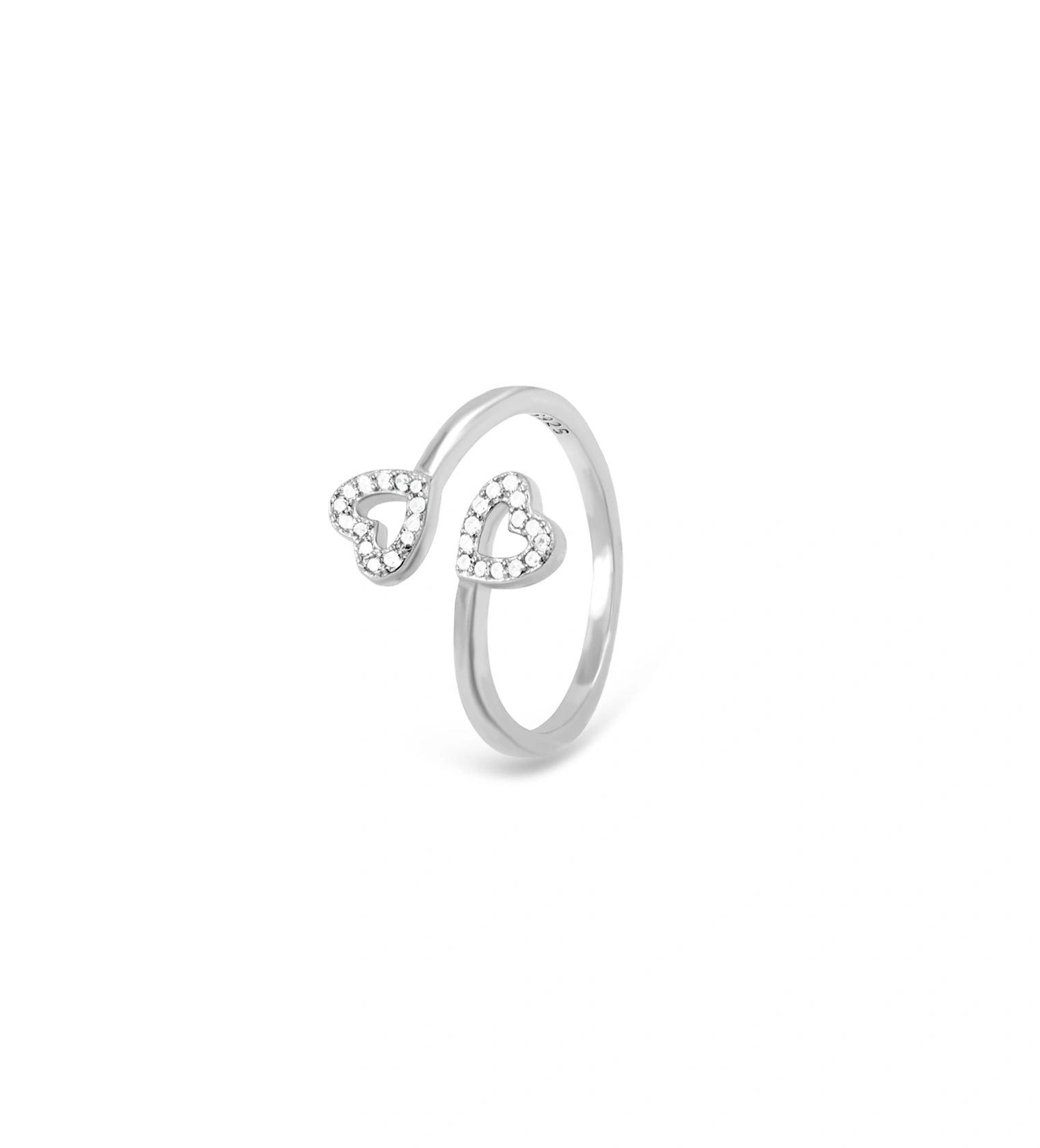 Elysian Twin Hearts Ring