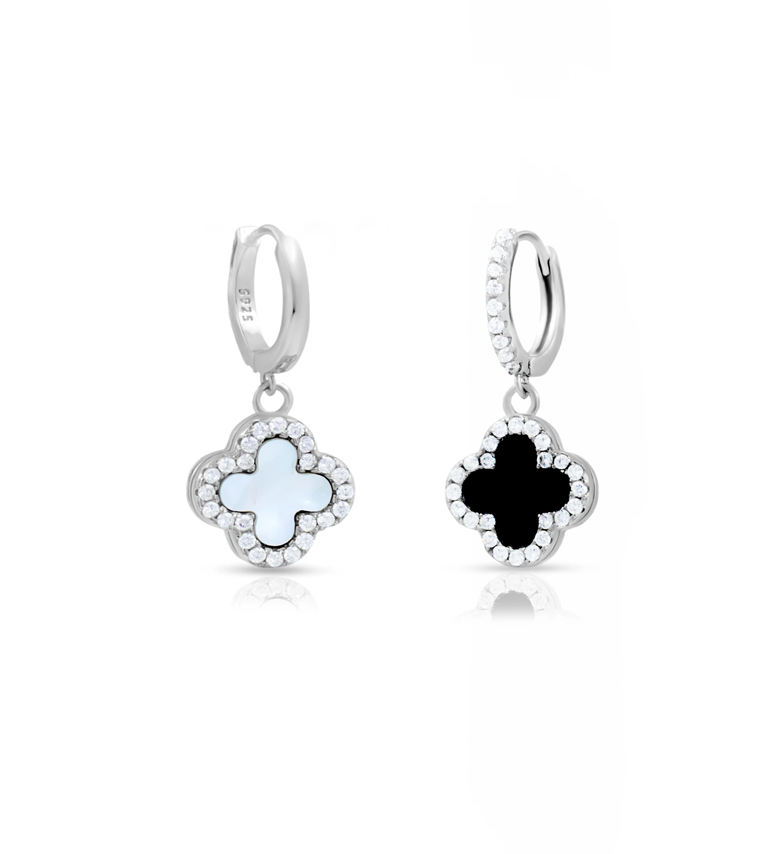 Eterna Clover Drop Earrings