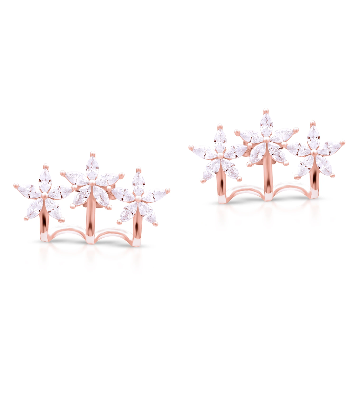 Crystal Flower Earrings