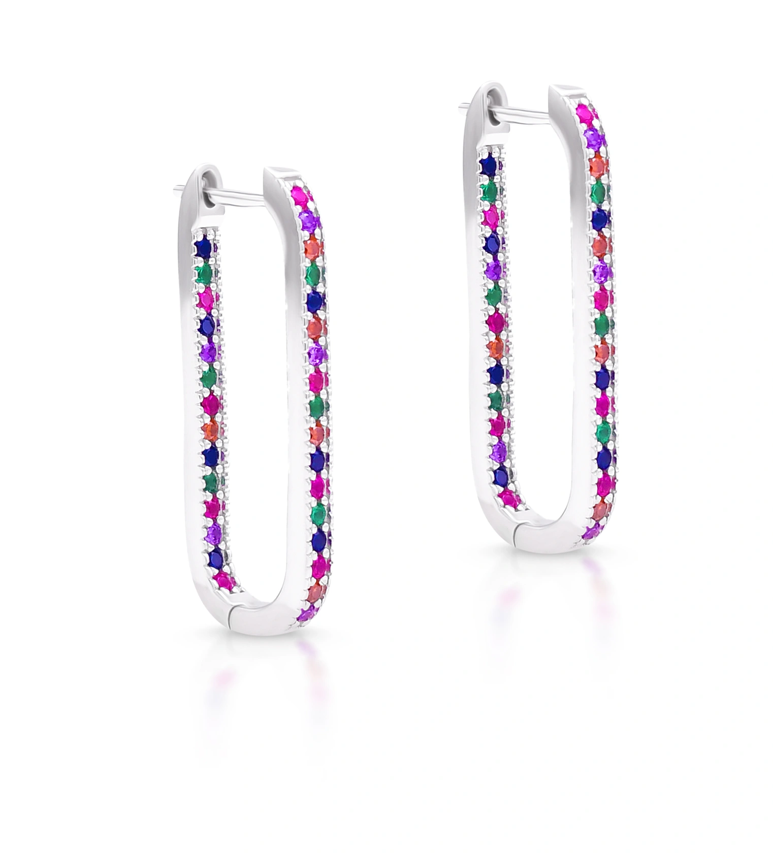 Aurora Prism Hoops Earrings
