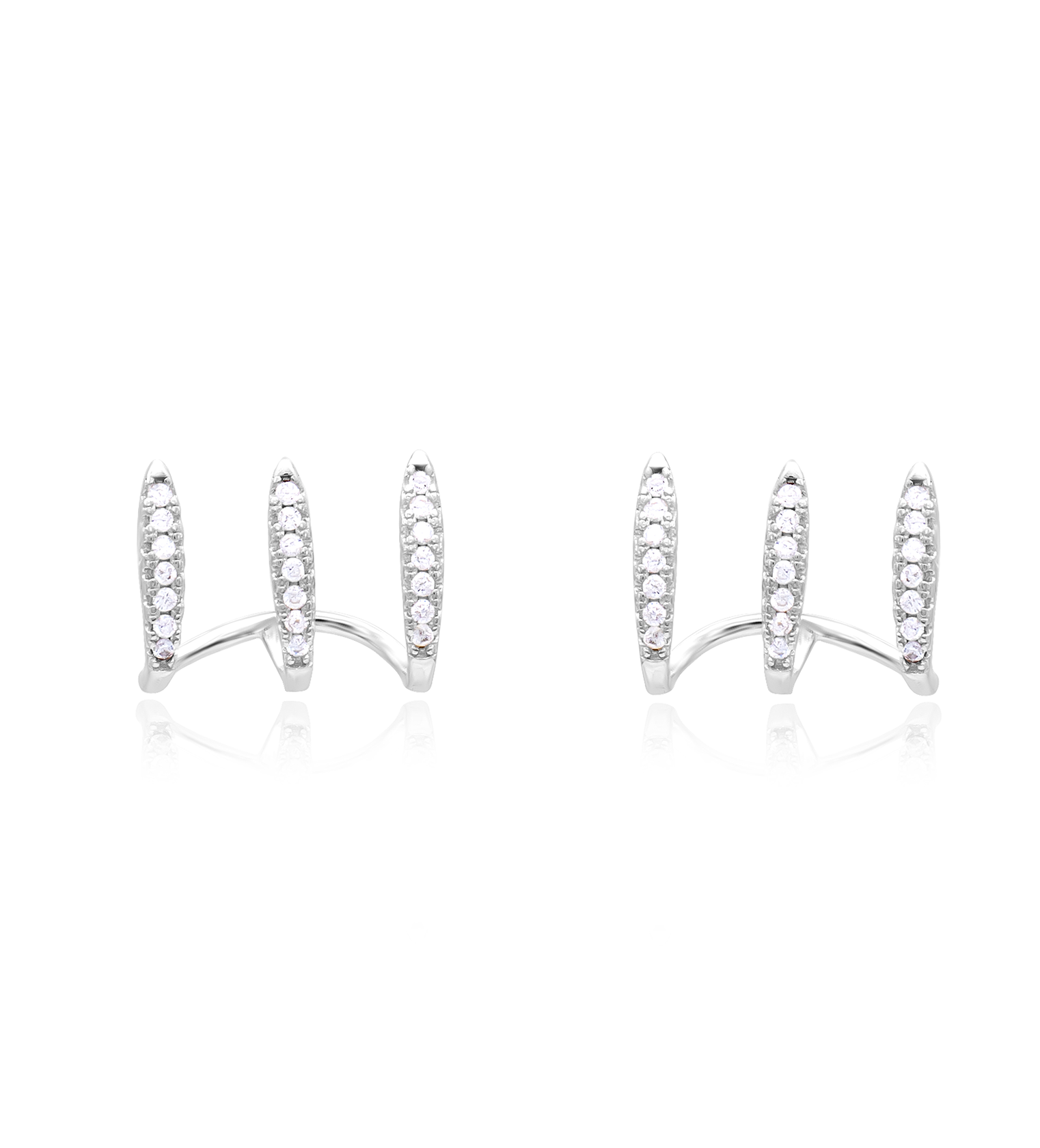 Triple Gleam Earrings